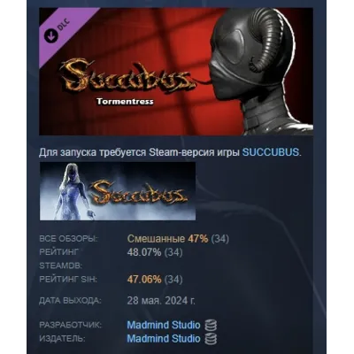 Succubus - Tormentress DLC STEAM РОССИЯ - irongamers.ru