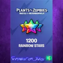 Plants vs. Zombies Battle for Neighborville – 1000 +200 Bonus Rainbow Stars XBOX DL
