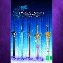 SWORD ART ONLINE Last Recollection - Black Swordsman Swords Skins Set XBOX DLC