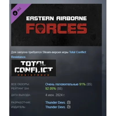 Total Conflict: Resistance - Eastern Airborne Forces АВТОДОСТАВКА STEAM GLOBAL МГНОВЕ - irongamers.ru