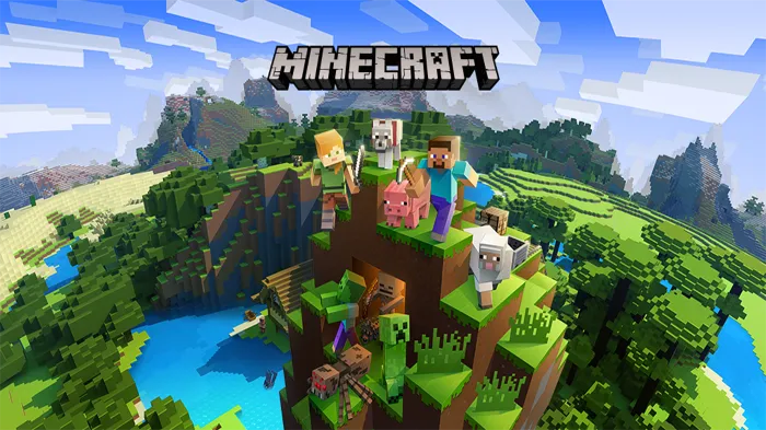 Minecraft Java + Bedrock +450 GAMES ONLINE · PC · XBOX]