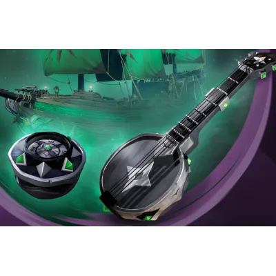 Sea of ​​Thieves Обсидиан Банджо Оникс Компас и ключ от