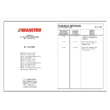 Каталог запасных частей погрузчика Manitou MT732