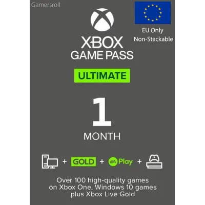 Xbox Game Pass Ultimate 1 месяц Евросоюз Game Core & EA - irongamers.ru