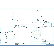 Drawings for parts of the hinge body in compass format