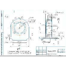Drawings for parts of the rear cover of the hydraulic c