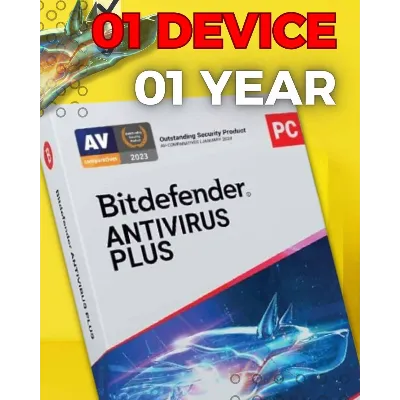 BitDefender Antivirus Plus 1 ПК, ключ 1 год