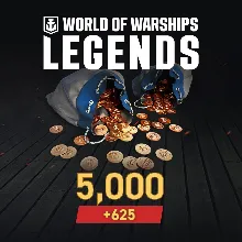 World of Warships: Legends - 5625 дублонов PS4 ПСН