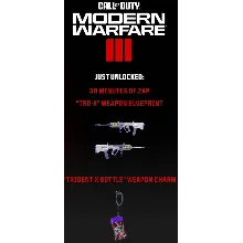 Trident X BOTTLE WEAPON CHARM TRD-X WEAPON BLUEPRINT🔑