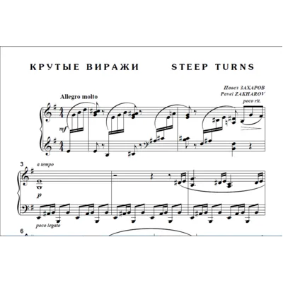 9с14 Крутые виражи, Павел ЗАХАРОВ / для фортепиано соло - irongamers.ru