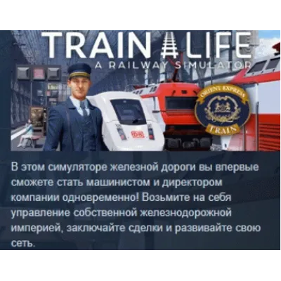 Train Life: A Railway Simulator STEAM KEY РФ+СНГ ЛИЦЕНЗИЯ СТИМ КЛЮЧ - irongamers.ru