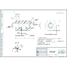 Union. Working drawing of the detail of the fitting in