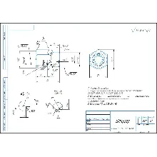 Union. Working drawing of the detail of the fitting in