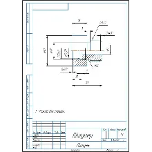 Union. Working drawing of the detail of the fitting in