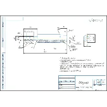 Herringbone fitting. Drawing of the detail of the herri