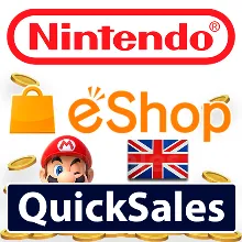 АВТО NINTENDO eSHOP ВЕЛИКОБРИТАНИЯ КОД ПОПОЛНЕНИЯ