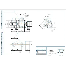 Drawing of part 14.005 housing in the compass program