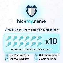 HideMy.name VPN Premium – набор ключей x10 | Каждый на 1 день | Мгновенная доставка