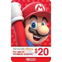 КАРТА ОПЛАТЫ NINTENDO ESHOP — 20 USD [USA]