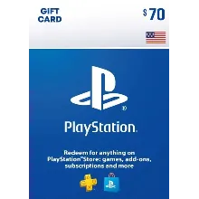 🎁 PSN USA recharge card for 70$ USD (USA) 🔥