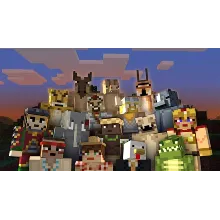Набор скинов Битвы и звери Minecraft PS4 PSN