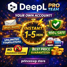 ⭐Быстрый доступ DEEPL PRO TEAM | ВАШ АККАУНТ | 1 мин