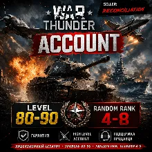 🎮 War Thunder 80–90 уровень | Техника | Гарантия | WarThunder | 📦