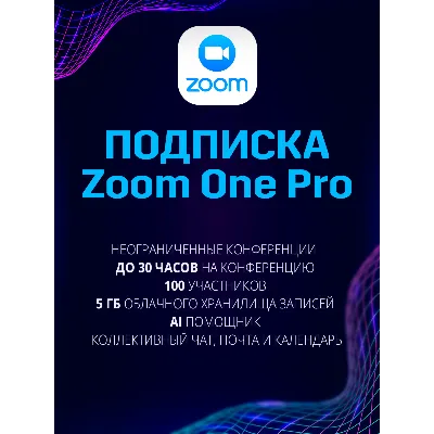 Zoom One Pro Подписка - irongamers.ru
