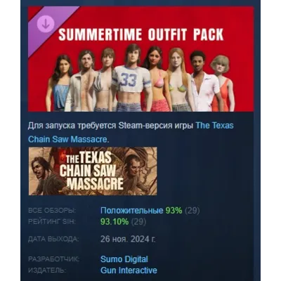 The Texas Chain Saw Massacre - Summer Time Outfit Pack АВТОДОСТАВКА STEAM GLOBAL МГНО - irongamers.ru