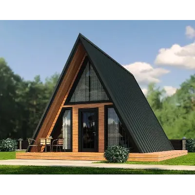 Прoeкт дома: каркасного дома A-FRAME 6х6 + 2м тераcс - irongamers.ru
