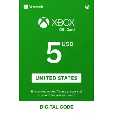Xbox live Подарочная карта на 5$ долларов -