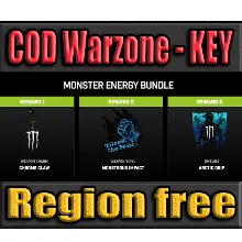 MONSTER ENERGY BUNDLE CLAW+EMBLEM CoD MW3+WARZONE