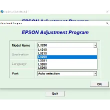 Сброс Epson L3260 Adjustment Program