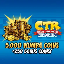 Crash Team Racing NitroFueled 5000 250 Mонет Wumpa ПСН