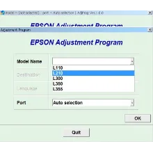 Сброс Epson L110 L210 L300 L350 L355 Adjustment Program
