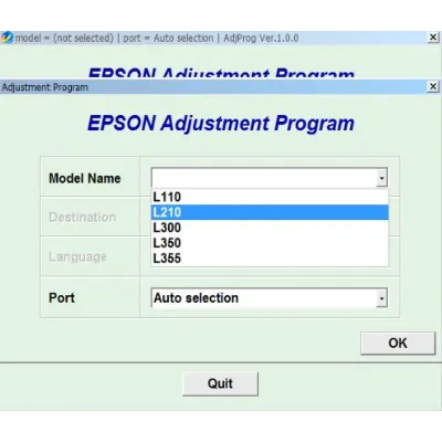 Сброс Epson L110 L210 L300 L350 L355 Adjustment Program - irongamers.ru