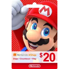 Карта пополнения Nintendo eShop 20$ USA США