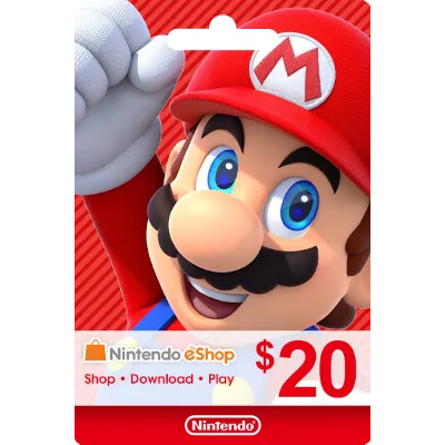 Карта пополнения Nintendo eShop 20$ USA США - irongamers.ru