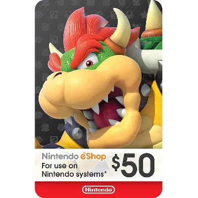 Карта пополнения Nintendo eShop 50$ USA США - irongamers.ru