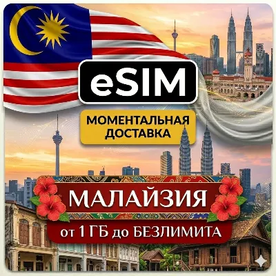 eSIM - Малайзия | Куала-Лумпур Лангкави Пенанг Борнео | AIRALO | Premium | есим - irongamers.ru