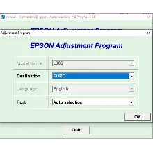 Сброс Epson L382 L386 L486 Adjustment Program