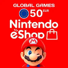 NINTENDO eSHOP 50 EUR ЕВРОПА КАРТА ПОПОЛНЕНИЯ