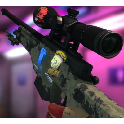 AWP | Safari Mesh С 4 СЛУЧАЙНЫМИ НАКЛЕЙКАМИ - irongamers.ru