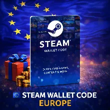Steam Код пополнения Европа 5 EUR - 50 EUR