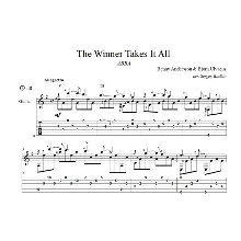 The Winner Takes It All (ABBA) ноты для гитары