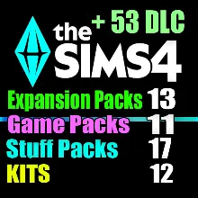 SIMS 4 + 53 DLC (13 дополнений・11 наборов・17 каталогов・9 комплектов)
