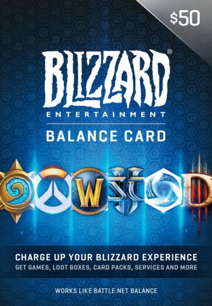 Battle.net 5 USD Подарочная Карта Blizzard