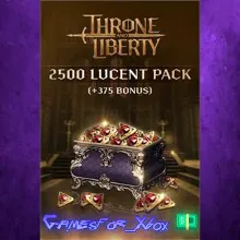 THRONE AND LIBERTY - 2,500 Lucent Pack +375 Bonus XBOX DLC