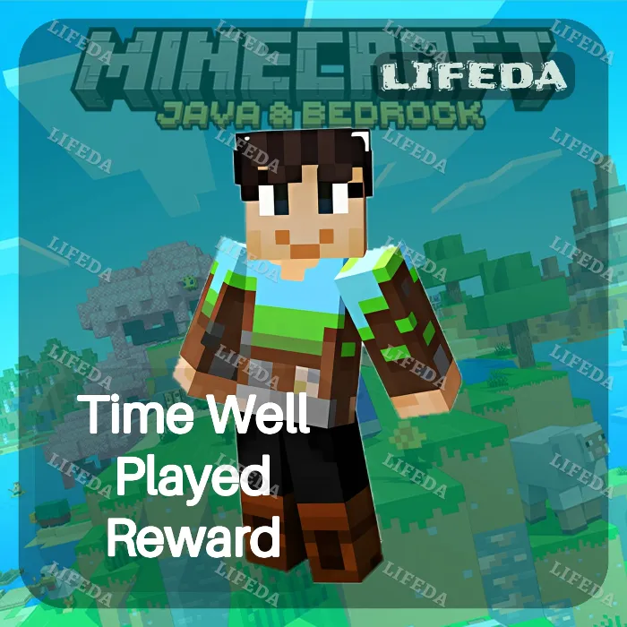МАЙНКРАФТ 【Time Well Played Reward】 СКИН · ТВИЧ ДРОПЫ · ДРОПСЫ · JAVA & BEDROCK · GLOBAL