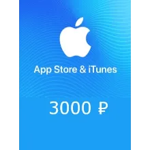 App Store iTunes gift card 3000 RUR for RUS iTune ₽